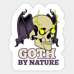 Vintage Streetwear - Goth by Nature Sticker